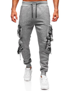 Homme Pantalon jogger cargo chaud Gris Bolf HSS350