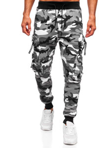 Homme Pantalon jogger cargo chaud Gris Bolf HSS353