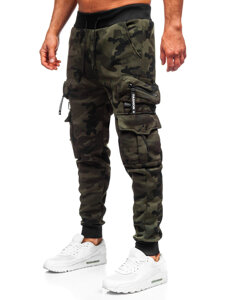 Homme Pantalon jogger cargo chaud Khaki Bolf HSS353