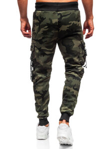 Homme Pantalon jogger cargo chaud Khaki Bolf HSS453