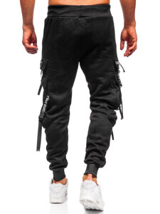 Homme Pantalon jogger cargo chaud Noir Bolf HSS340