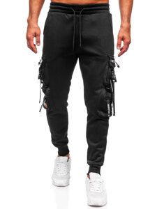 Homme Pantalon jogger cargo chaud Noir Bolf HSS347