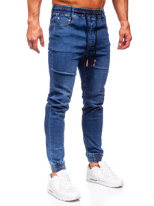 Homme Pantalon jogger en jean Bleu foncé Bolf 8121