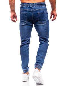 Homme Pantalon jogger en jean Bleu foncé Bolf 8121