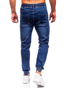 Homme Pantalon jogger en jean Bleu foncé Bolf 9080