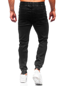 Homme Pantalon jogger en jean Noir Bolf 8112