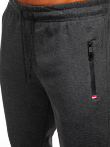 Homme Pantalon jogger épais Anthracite Bolf JX6278