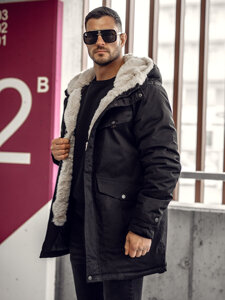 Homme Parka d'hiver Noir Bolf 22M318A