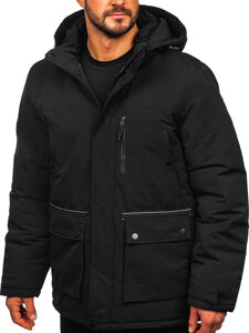 Homme Parka d'hiver Noir Bolf 22M323