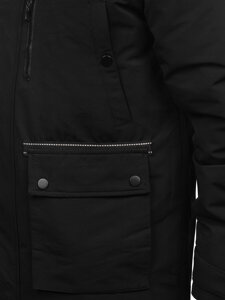 Homme Parka d'hiver Noir Bolf 22M323