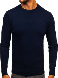 Homme Pull Bleu foncé Bolf H2401