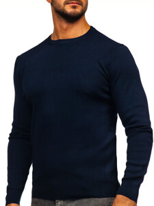 Homme Pull Bleu foncé Bolf H2401