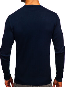 Homme Pull Bleu foncé Bolf H2401