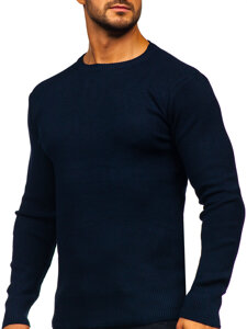 Homme Pull Bleu foncé Bolf S8750