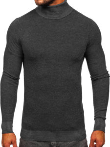 Homme Pull à col roulé Anthracite Bolf W2-20125