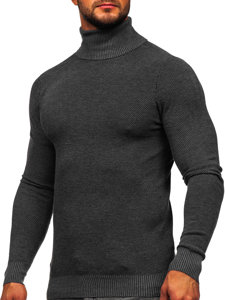 Homme Pull à col roulé Anthracite Bolf W2-20125