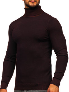 Homme Pull à col roulé Marron Bolf W2-20125