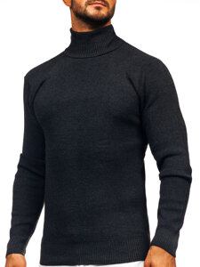 Homme Pull à col roulé basic Graphite Bolf S8751