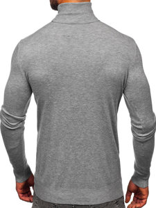 Homme Pull à col roulé basic Gris Bolf W1-1728