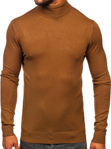 Homme Pull à col roulé basic Marron Bolf W1-1728