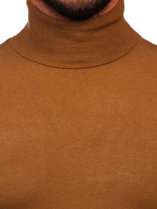 Homme Pull à col roulé basic Marron Bolf W1-1728