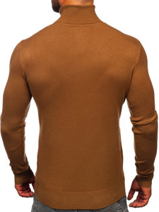 Homme Pull à col roulé basic Marron Bolf W1-1728