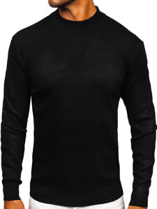 Homme Pull à col roulé basic Noir Bolf S8519