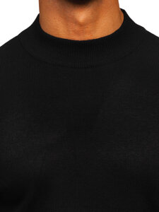 Homme Pull à col roulé basic Noir Bolf S8519