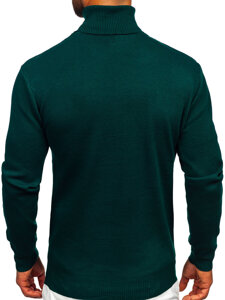 Homme Pull à col roulé basic Vert Bolf S8517