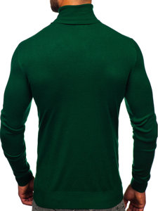 Homme Pull à col roulé basic Vert Bolf W1-1728