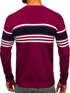 Homme Pull uni col V Violet Bolf S8536