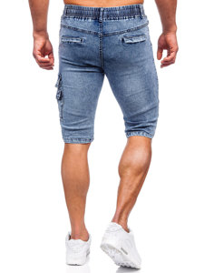 Homme Short cargo en jean Bleu Bolf HY820