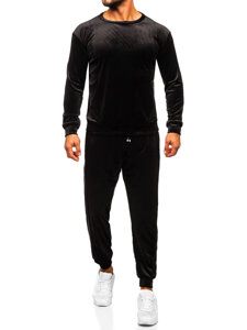 Homme Survêtement en velours Noir Bolf 0001A