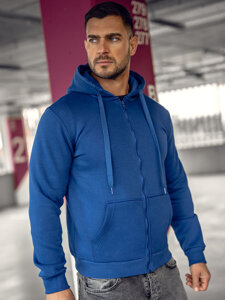 Homme Sweat-shirt à capuche Bleu moyen Bolf 2008A