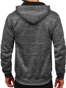 Homme Sweat-shirt à capuche chaud Anthracite Bolf TC1313