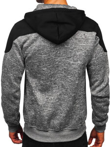 Homme Sweat-shirt à capuche chaud Gris Bolf TC1310