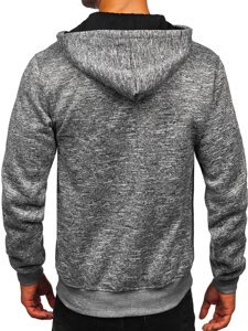 Homme Sweat-shirt à capuche chaud Gris Bolf TC1313