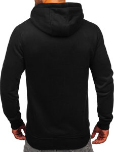 Homme Sweat-shirt à fermeture éclair à capuche Noir Bolf MF2006