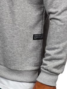 Homme Sweat-shirt avec imprimé Gris Bolf 11114