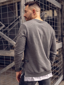 Homme Sweat-shirt imprimé Graphite Bolf 11115A