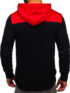 Homme Sweat-shirt imprimé à capuche Rouge Bolf W3878