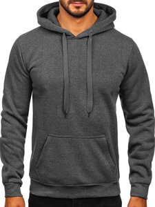 Homme Sweat-shirt kangourou à capuche Graphite Bolf MB001