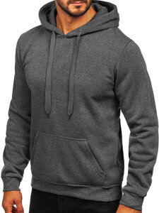 Homme Sweat-shirt kangourou à capuche Graphite Bolf MB001