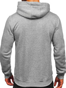 Homme Sweat-shirt kangourou à capuche Gris Bolf MB001