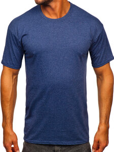 Homme T-shirt basic Bleu foncé Bolf B10