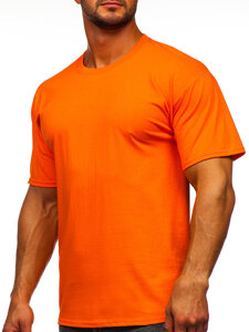 Homme T-shirt basic en coton Orange Bolf B459