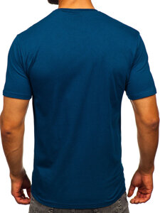 Homme T-shirt imprimé en coton Indigo Bolf 5032