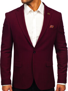 Homme Veste casual Bordeaux Bolf 025