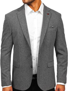 Homme Veste casual Gris foncé Bolf 023