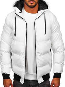 Homme Veste d'hiver matelassée Blanc Bolf 5M3125